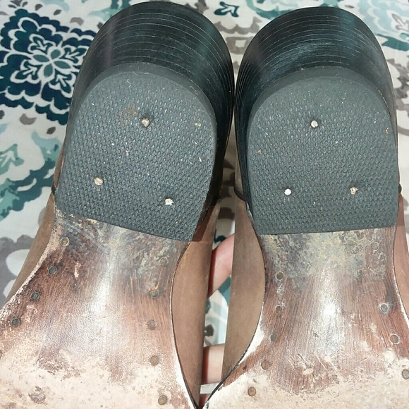 Cowgirl leather brown boots sz.7 fits like 6.5 - Picture 5 of 8